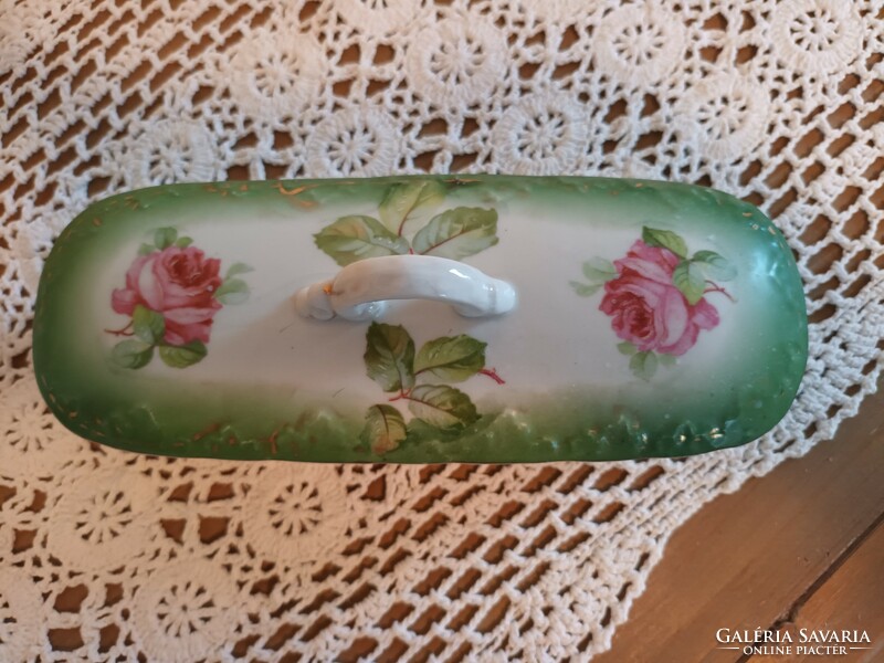 Antique toothbrush and soap holder