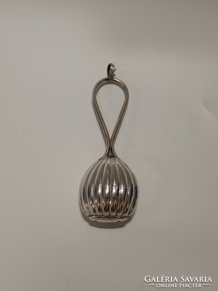 Silver antique rattle