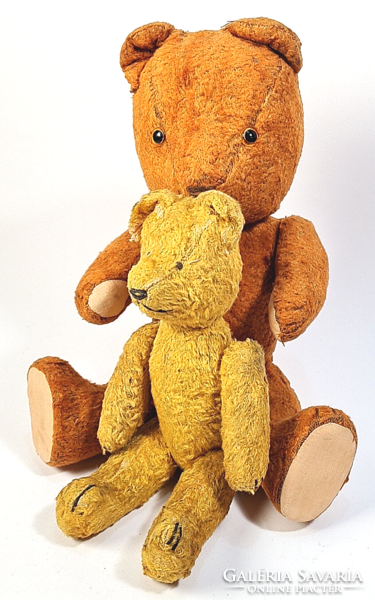 Antique/vintage mini straw stuffed toy teddy bear