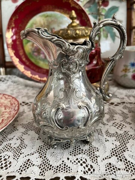 English silver-plated spout
