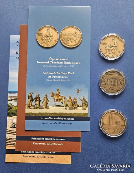 National Monuments Series viii., Ix. And x. Element, non-ferrous commemorative coins bu (3 pcs.)
