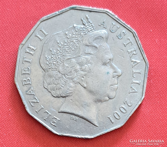 2001  Ausztrália 50 cent (1859)