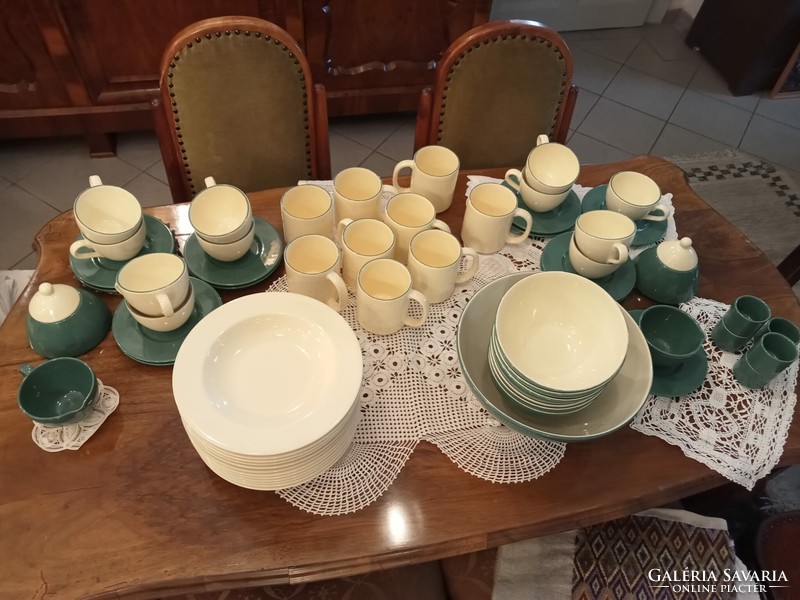 Italian glazed ceramic set 59 pcs