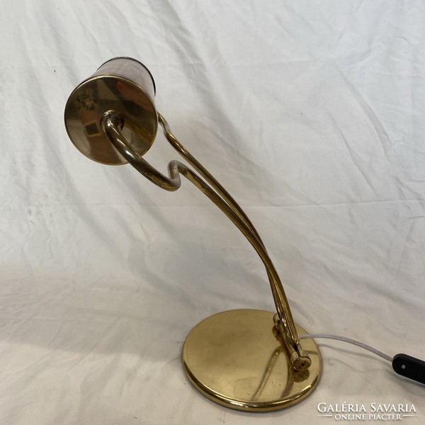 Copper banker's lamp