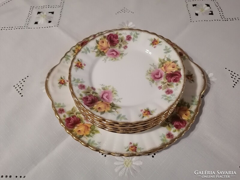 Royal Stafford English porcelain cake set