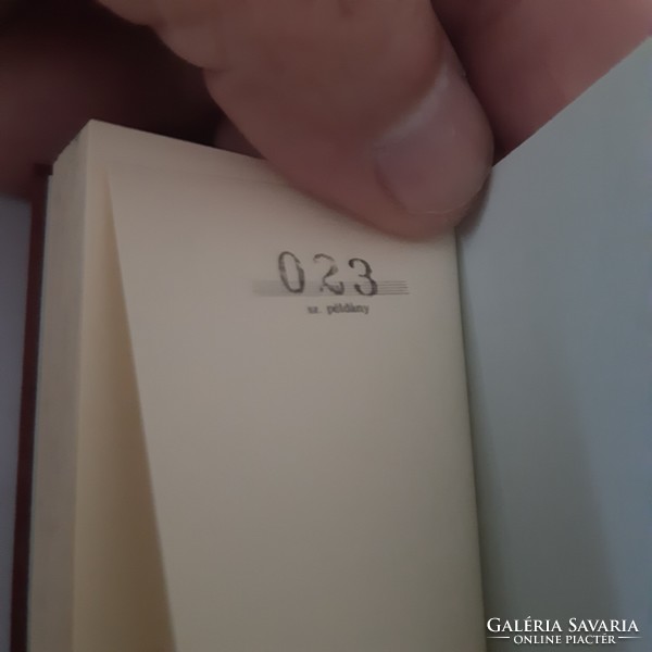 The numbered mini-book published by György Marosán for his 75th birthday has serial number 023