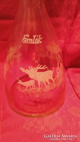 Spectacular souvenir bottle with inscription for hunter and forester