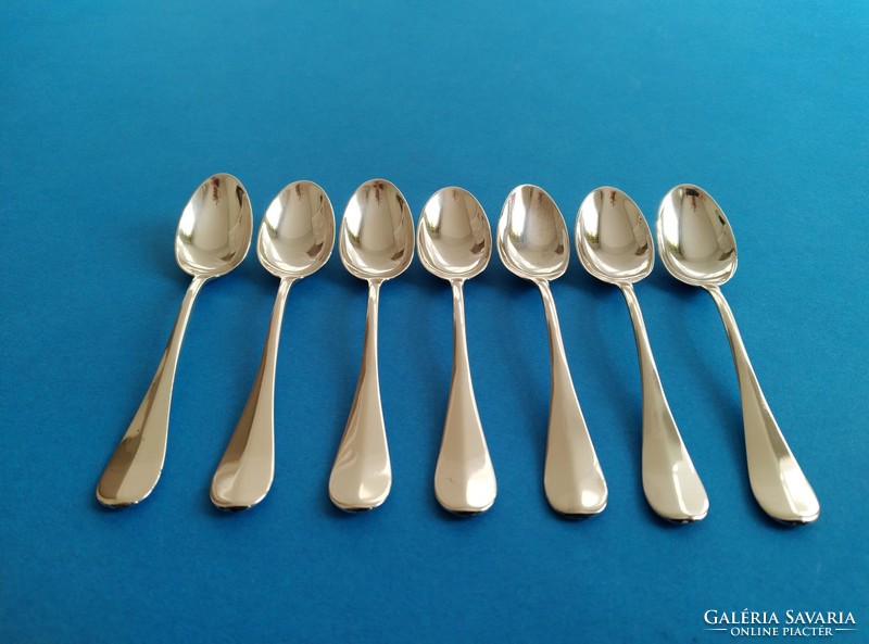 7 silver mocha spoons