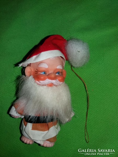 Antique dwarf Santa Claus Christmas tree ornament appendage plastic 10 cm condition according to the pictures