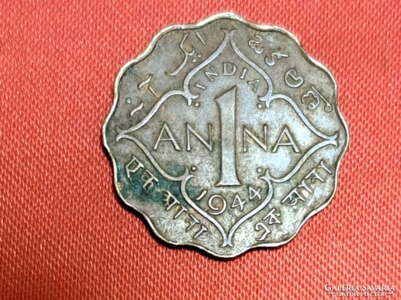 1944. British India 1 anna, vi. King George (1938 - 1947) (187)