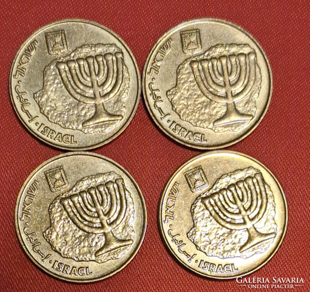 4 pieces of Israel 10 agorot (t-33)