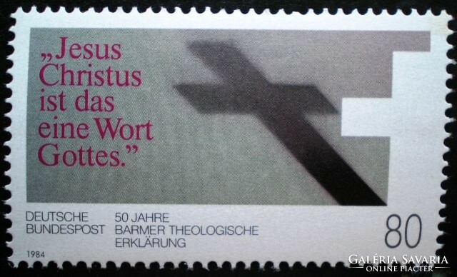 N1214 / Németország 1984 Barmer teológiai nyilatkozata bélyeg postatiszta