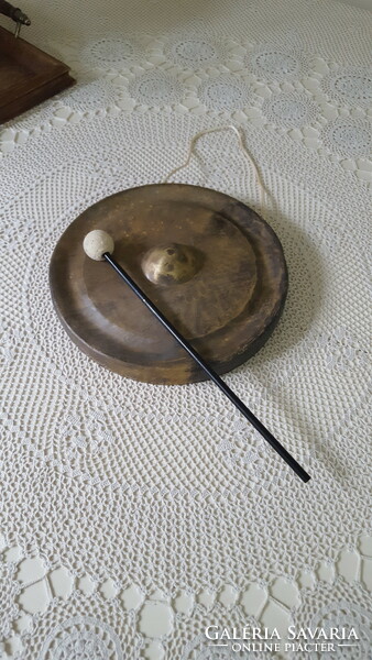 Copper gong, musical instrument, dinner gong