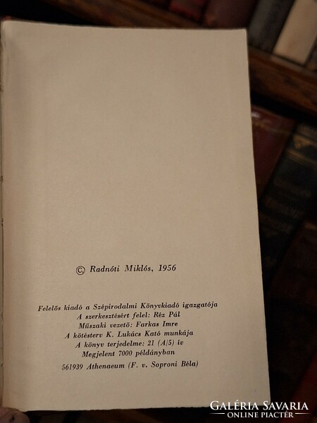 POSTHUMUS első kiadás!! 1956 RADNŐTI MIKLÓS ÖSSZES VERSEI ÉS MŰFORDITÁSAI--SZÉPIRODALMI K.K. RÉZ PÁL