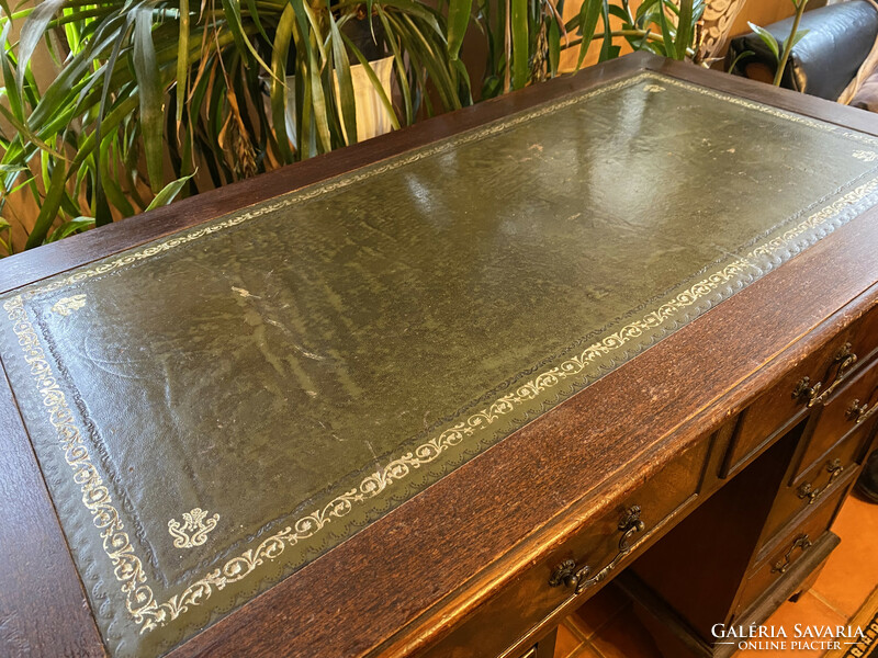 Edwardian English antique mahogany dresser, table
