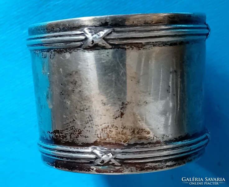 Ezüst szalvétagyűrű , szalvétatartó , Német
