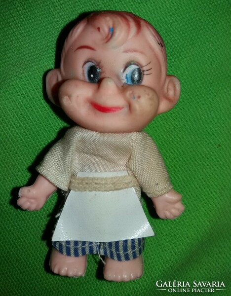 Antik babaházas játék figura baba boltos inas legény plasztik 10 cm állapot a képek szerint