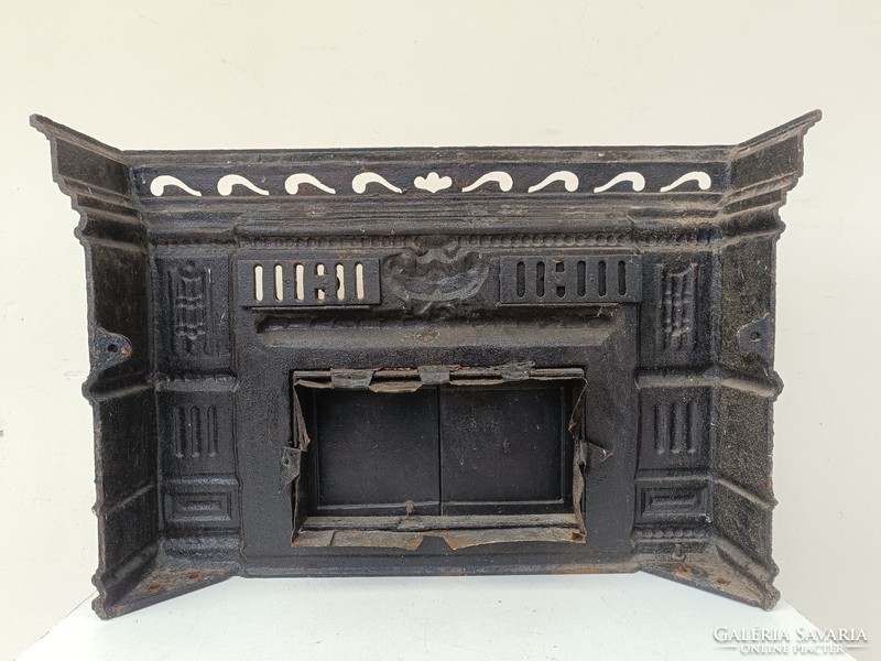 Antique iron stove upper part with doors elegant large iron cast iron for classic decoration 417 8835