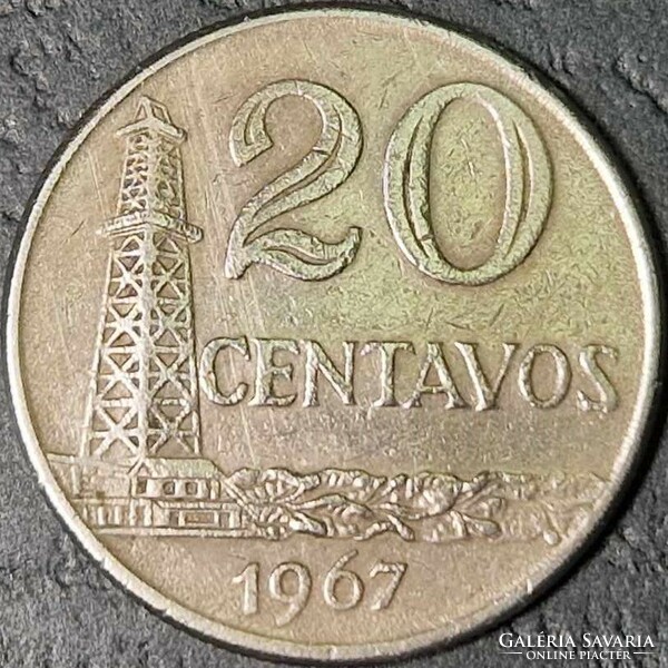 Brazilia, 20 centavos, 1967.