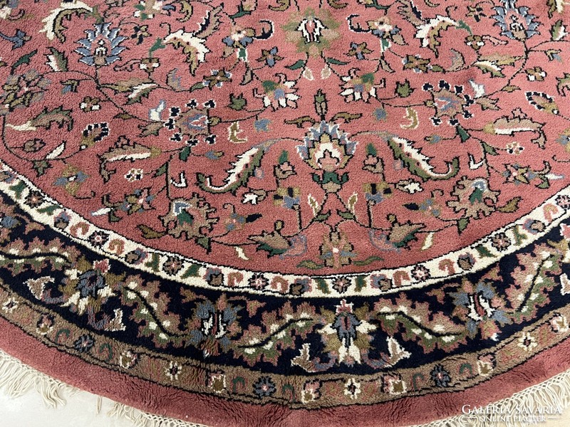 3238 Hindu tabriz round hand-knotted woolen Persian carpet 250cm free courier