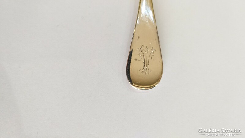 Antique silver spoon with Diana head, with coat of arms! (Ezt. 24/12.)