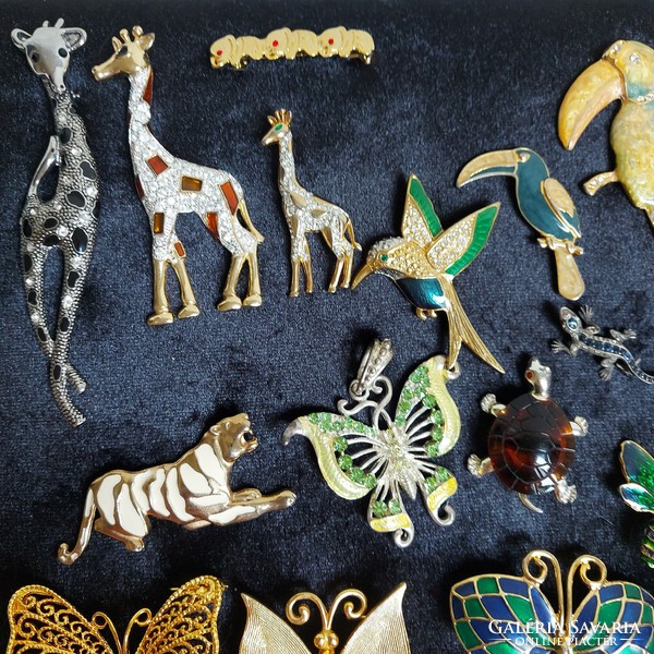 Bizsu jewelry collection in one butterfly spider turtle ladybug toucan giraffe