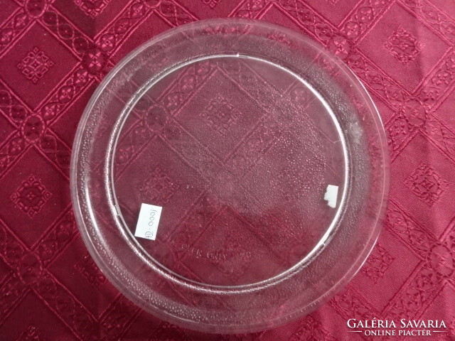 Mikrohullámú sütő üveg tányérja, átmérője 24,5 cm. Vanneki!