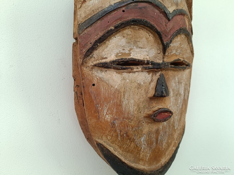 Antique African mask Wuvi ethnic group Congo African mask 789 drum 13 8781