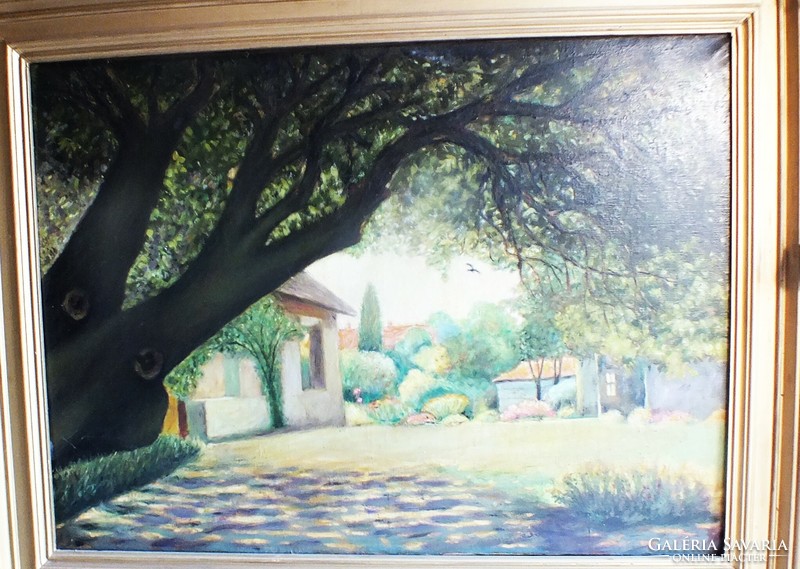 Szini Zoltán (1891-1949 után) festmény,75x100 olajvászon