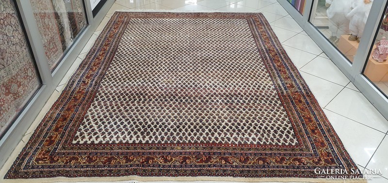 3164 Indiai Mirabadi kézi csomó gyapjú perzsa szőnyeg 278X173CM Ingyen futár