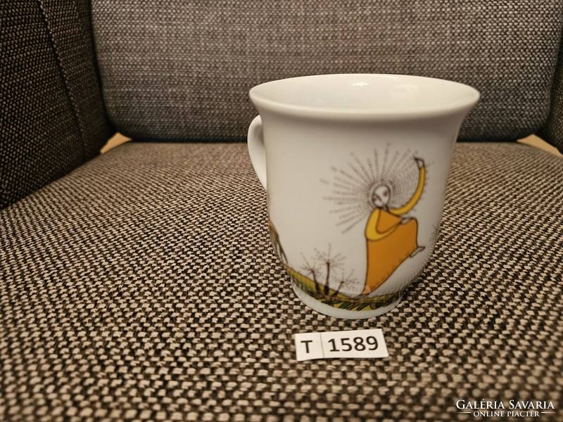 T1589 Hóllóház mug with children's pattern - unique rarity!