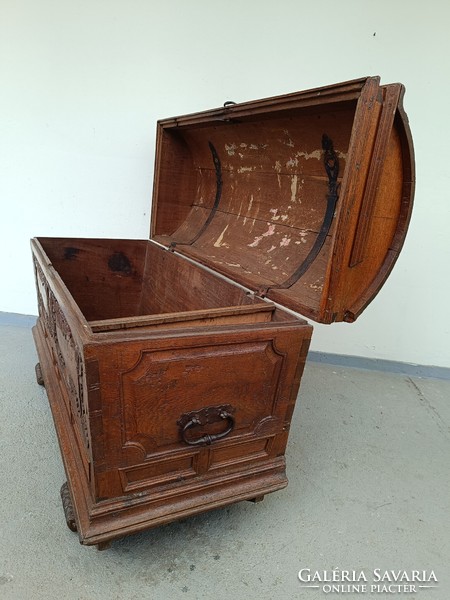 Antique renaissance furniture richly carved hardwood chest 729 8525