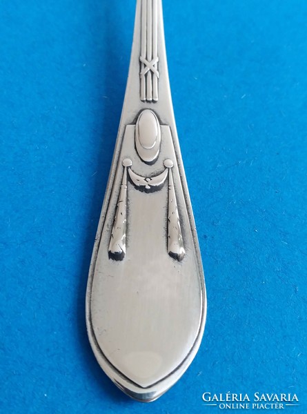 Silver children's cutlery set braid style