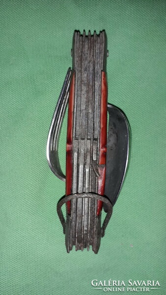 Antique Steel Vinyl Handle Multi-Function Japanese Military Parachute Knife Opened 30cm As Pictures