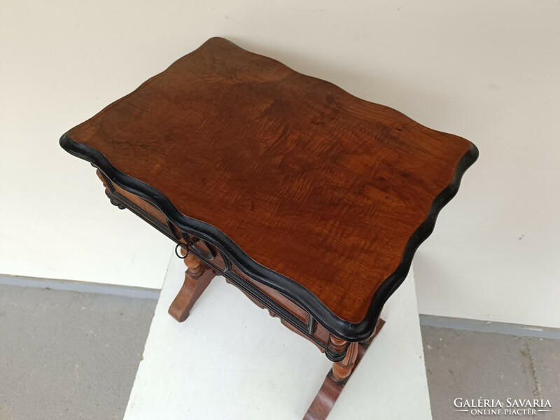 Antik biedermeier bútor varró asztal kézimunka doboz 332 8838