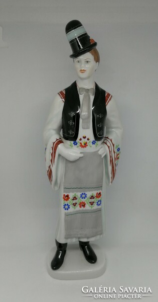 Porcelain man in folk costume from Hollóháza!