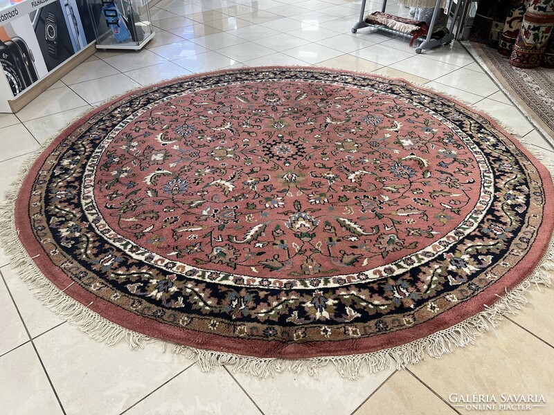 3238 Hindu tabriz round hand-knotted woolen Persian carpet 250cm free courier
