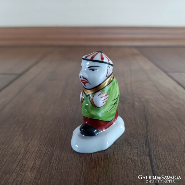 Régi Herendi porcelán mini kínai figura