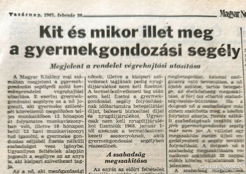 1964 October 13 / Hungarian nation / newspaper - Hungarian / daily. No.: 27478