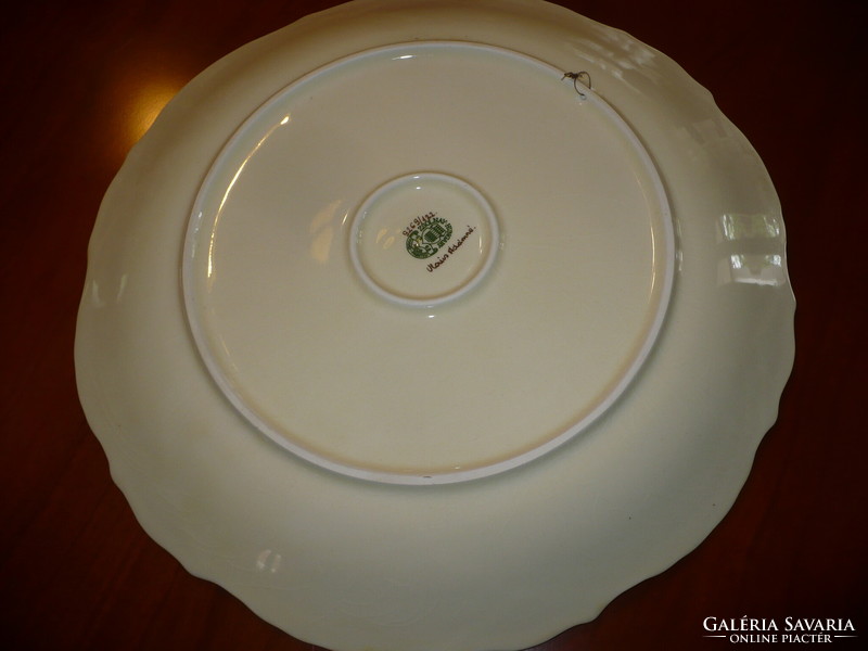 Zsolnay large wall plate or serving plate