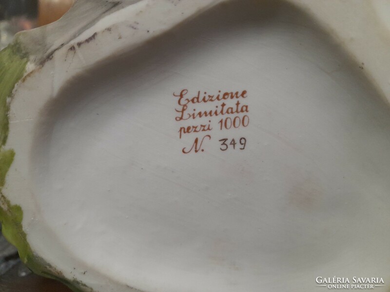 Italy Capodimonte,Capo di Monte Szerelmes Galamb Pár Porcelán Figura Szobor.Limitált.40 cm.