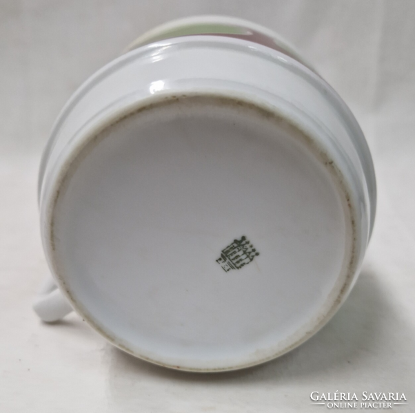 Zsolnay green polka dot porcelain mug for sale in perfect condition
