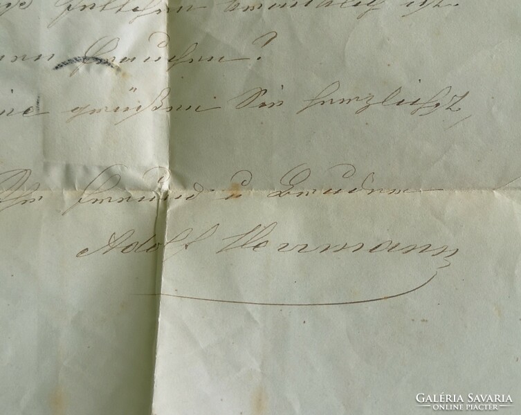 Very rare medical history document, letter, from 1855!