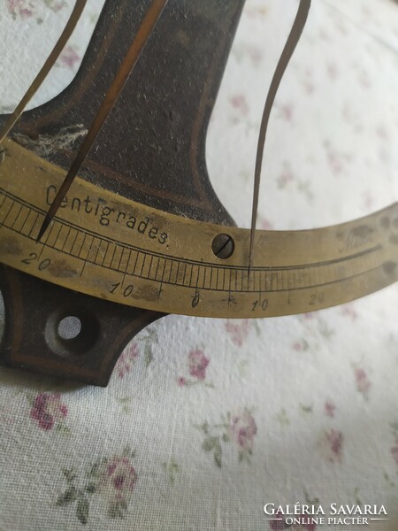 RITKASÁG Antik Réz thermométer / hőmérő,
