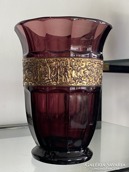 Artdeco August Walther glass vase