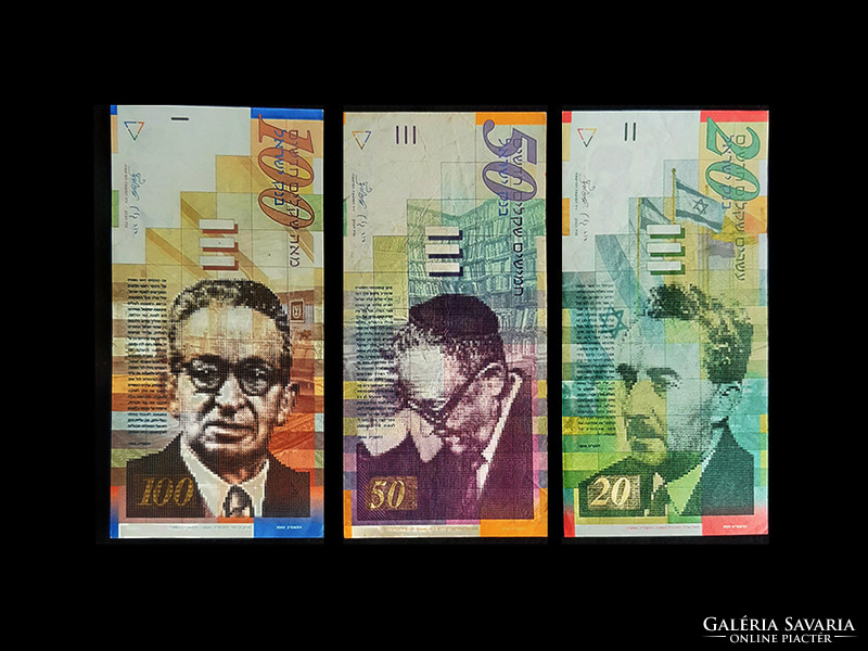 Israel - then new ... Now museum banknotes - 10 - 50 - 100 shekels