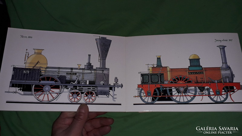 1982. Magda Sulyok - Tamás Mandel: old-fashioned locomotives picture book according to the pictures móra