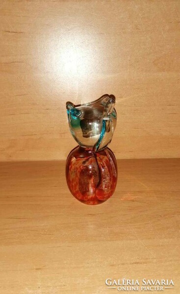 Muranoi üveg cica - 12 cm magas