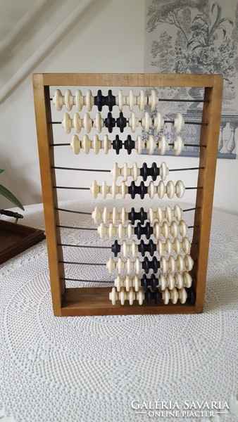 Old Soviet large wooden abacus
