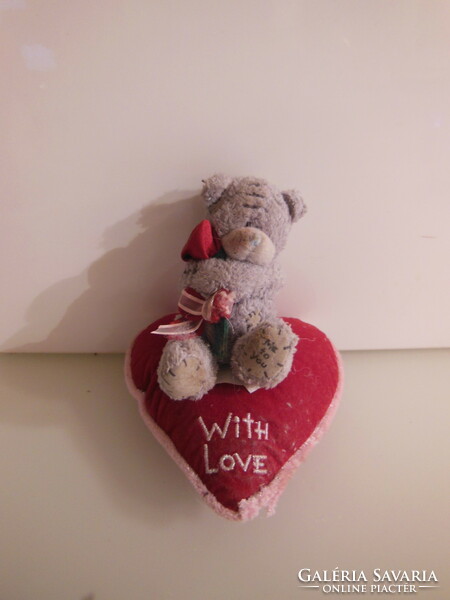 Teddy bear - me to you - 12 x 10 x 10 cm - velvet heart - plush - from collection - exclusive - flawless
